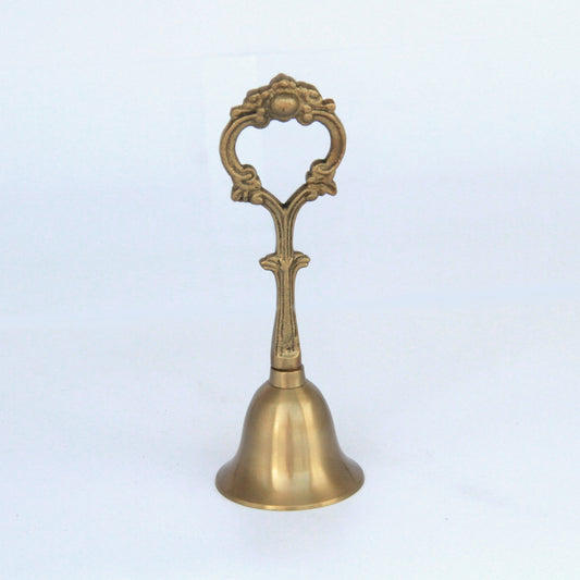 ハンドベル おしゃれ 真鍮製 ベル アンティーク風 呼び鈴 雑貨 オブジェ インテリア雑貨 ヨーロピアン雑貨 オシャレ雑貨 おしゃれ雑貨 7347044