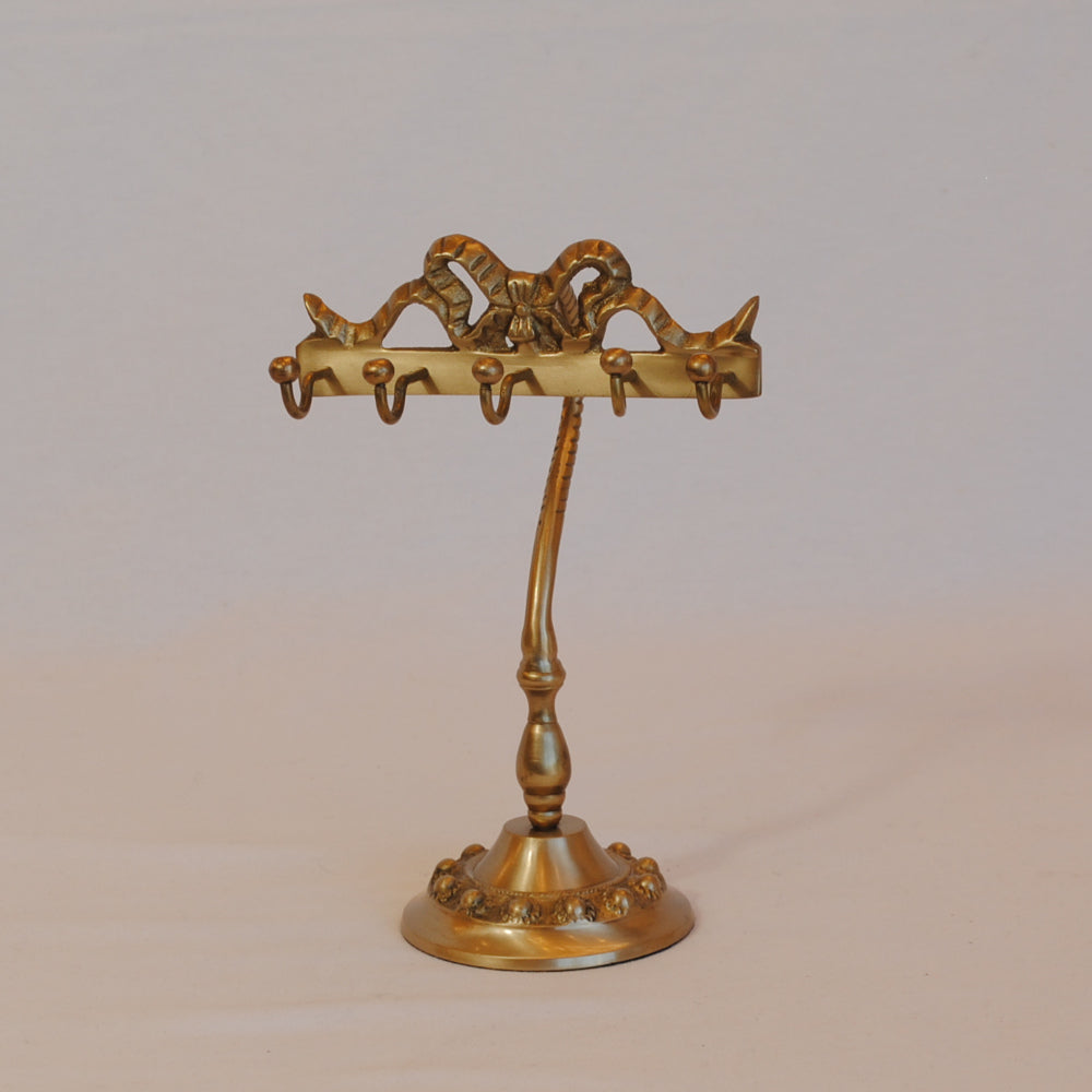 ジュエリースタンド アクセサリースタンド おしゃれ リボンスタンド 真鍮製 アクセサリーホルダー ジュエリーホルダー 真鍮雑貨 雑貨 インテリア雑貨 7347081