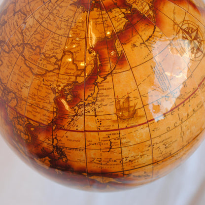 地球儀 おしゃれ 真鍮製 アンティーク風 木製 緯度 雑貨 オブジェ インテリア雑貨 ヨーロピアン雑貨 オシャレ雑貨 おしゃれ雑貨 7382011