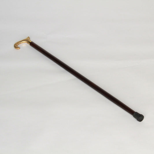 ステッキ 杖 おしゃれな杖 真鍮製ステッキ こだわりハンドルステッキ ゴールドハンドル杖 高級ステッキ 真鍮製杖 アンティーク風ステッキ 真鍮雑貨 7382013
