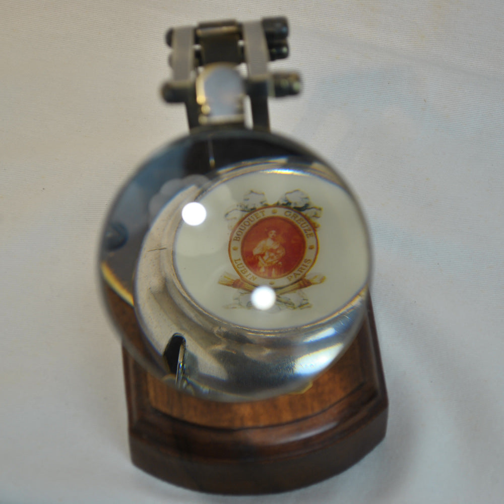 拡大鏡 虫眼鏡 置物 インテリア雑貨 オーナメント 真鍮製拡大鏡 台座付き拡大鏡 卓上拡大鏡 アンティーク風拡大鏡 真鍮雑貨 7382021