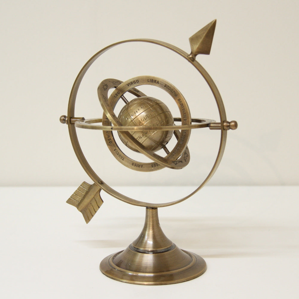 天球儀 おしゃれ 真鍮製 アンティーク調 地球儀 星座 座標 経度 緯度 雑貨 オブジェ インテリア雑貨 ヨーロピアン雑貨 オシャレ雑貨 おしゃれ雑貨 7382025