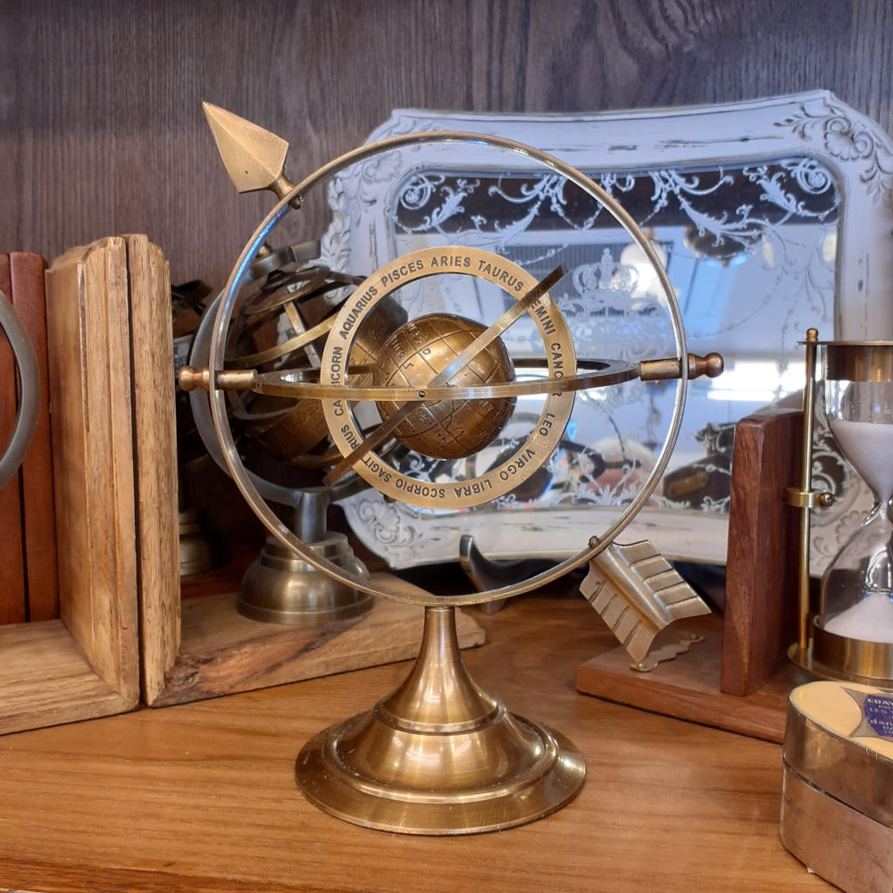 天球儀 おしゃれ 真鍮製 アンティーク調 地球儀 星座 座標 経度 緯度 雑貨 オブジェ インテリア雑貨 ヨーロピアン雑貨 オシャレ雑貨 おしゃれ雑貨 7382025