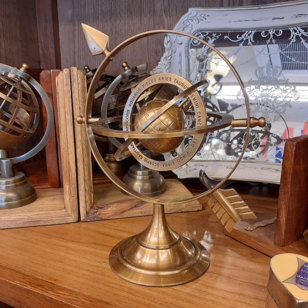 天球儀 おしゃれ 真鍮製 アンティーク調 地球儀 星座 座標 経度 緯度 雑貨 オブジェ インテリア雑貨 ヨーロピアン雑貨 オシャレ雑貨 おしゃれ雑貨 7382025