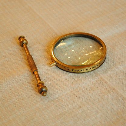 拡大鏡 おしゃれ 真鍮製 ルーペ アンティーク調 虫眼鏡 雑貨 インテリア雑貨 ヨーロピアン雑貨 オシャレ雑貨 おしゃれ雑貨 7382040
