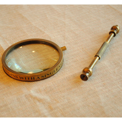 拡大鏡 おしゃれ 真鍮製 ルーペ アンティーク調 虫眼鏡 雑貨 インテリア雑貨 ヨーロピアン雑貨 オシャレ雑貨 おしゃれ雑貨 7382040