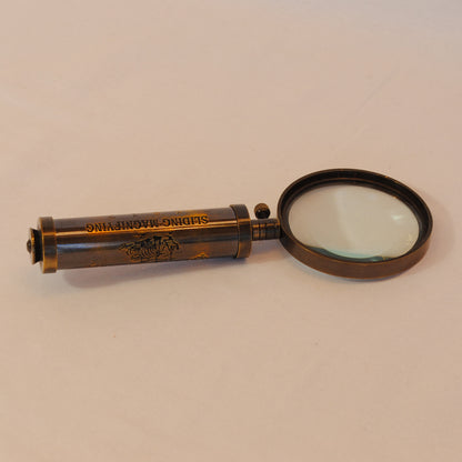 拡大鏡 おしゃれ 真鍮製 ルーペ アンティーク調 虫眼鏡 雑貨 インテリア雑貨 ヨーロピアン雑貨 オシャレ雑貨 おしゃれ雑貨 7382069L