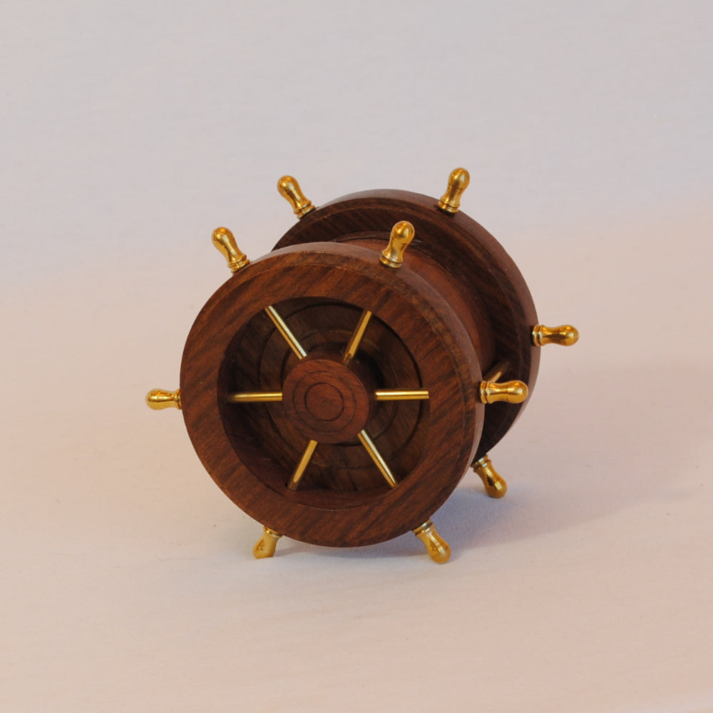 コースター 6枚セットコースター おしゃれ 真鍮製 天然木 アンティーク調 フォルダー座付きコースター 雑貨 インテリア雑貨 オシャレ雑貨 おしゃれ雑貨 7382076