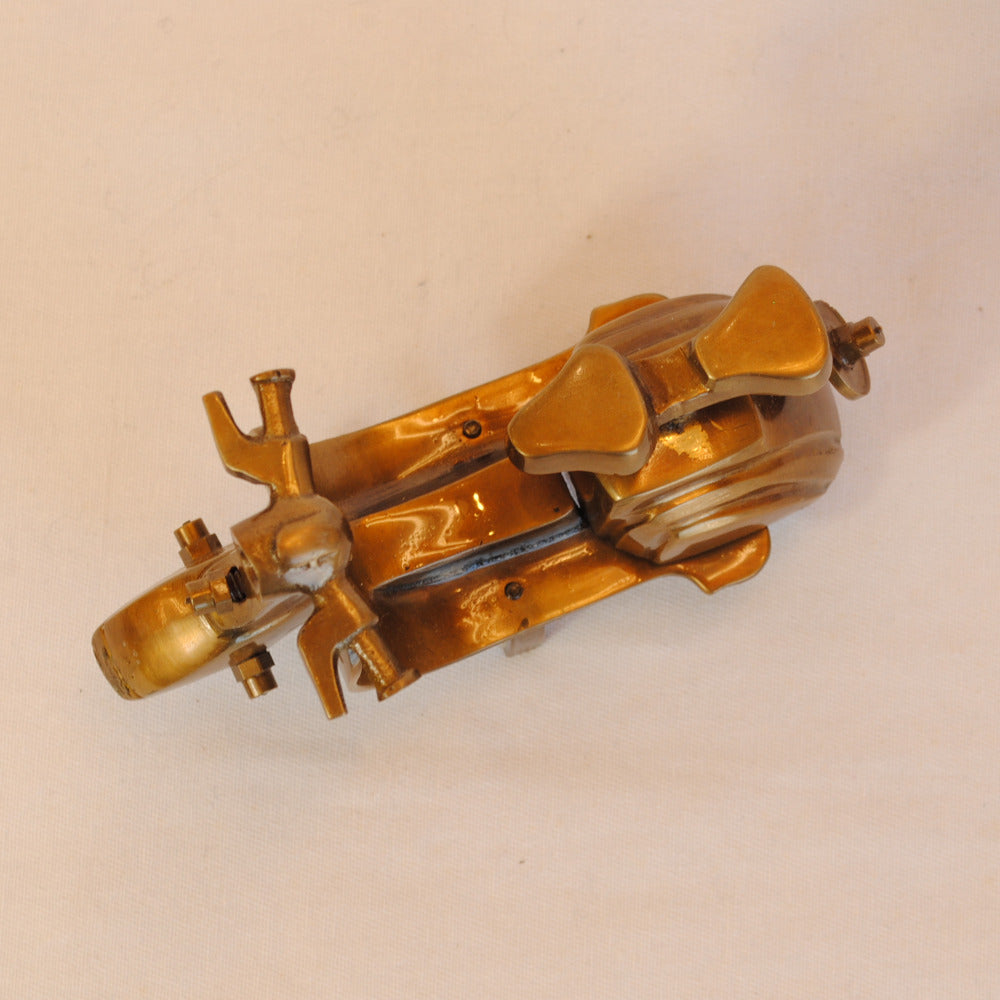 ミニチュア スクーター クラシックカー置物 スクーターオブジェ 真鍮製鏡 雑貨 ミニチュアカー インテリア雑貨 アンティーク風オブジェ 真鍮インテリア 7382083