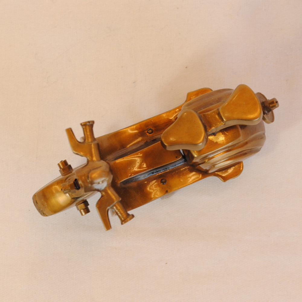 ミニチュア スクーター クラシックカー置物 スクーターオブジェ 真鍮製鏡 雑貨 ミニチュアカー インテリア雑貨 アンティーク風オブジェ 真鍮インテリア 7382083