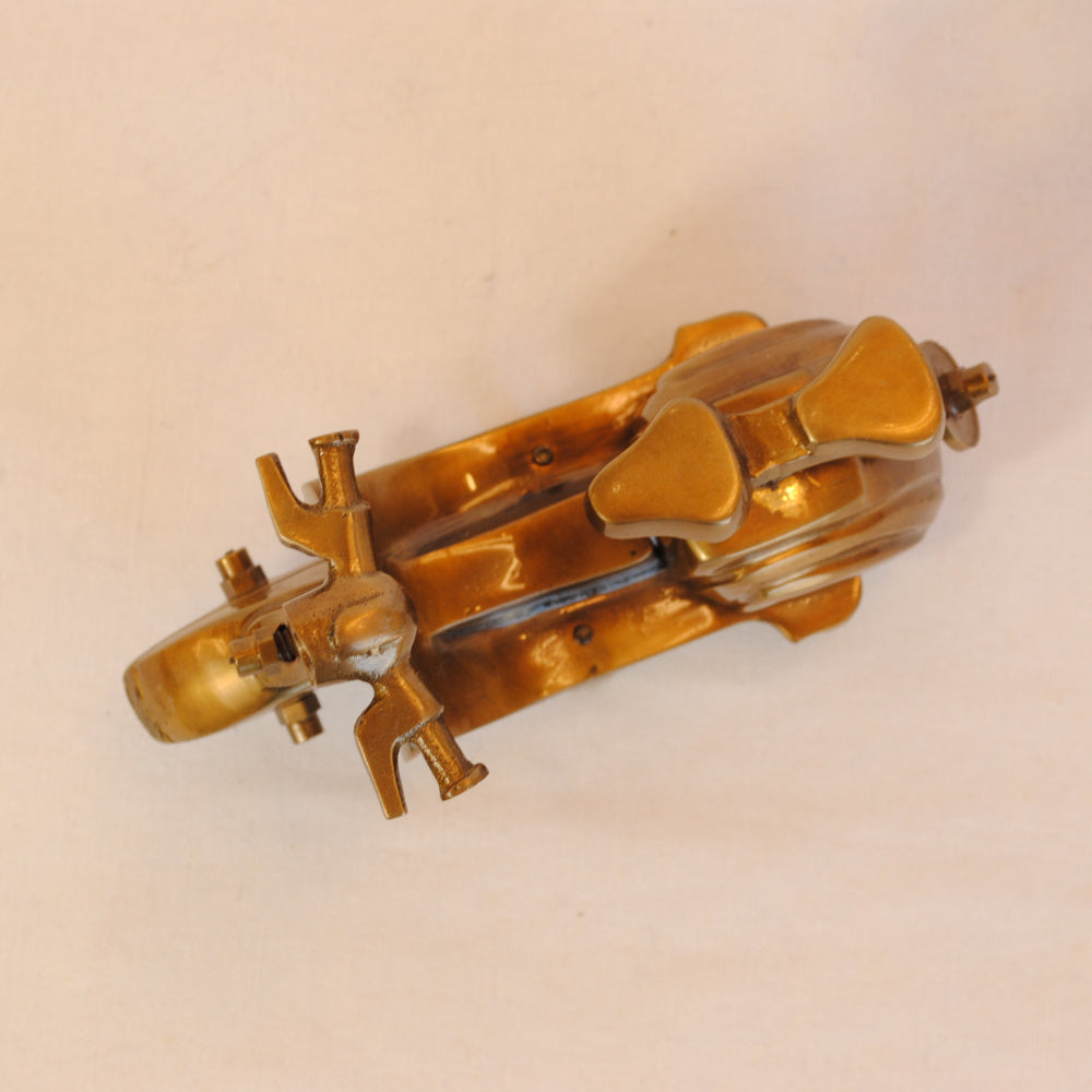 ミニチュア スクーター クラシックカー置物 スクーターオブジェ 真鍮製鏡 雑貨 ミニチュアカー インテリア雑貨 アンティーク風オブジェ 真鍮インテリア 7382083