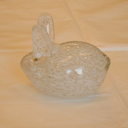 うさぎ 置物 オブジェ ガラス グラスラビット 兎 かわいい インテリア 雑貨 ガラスのオブジェ ウサギ 7688010