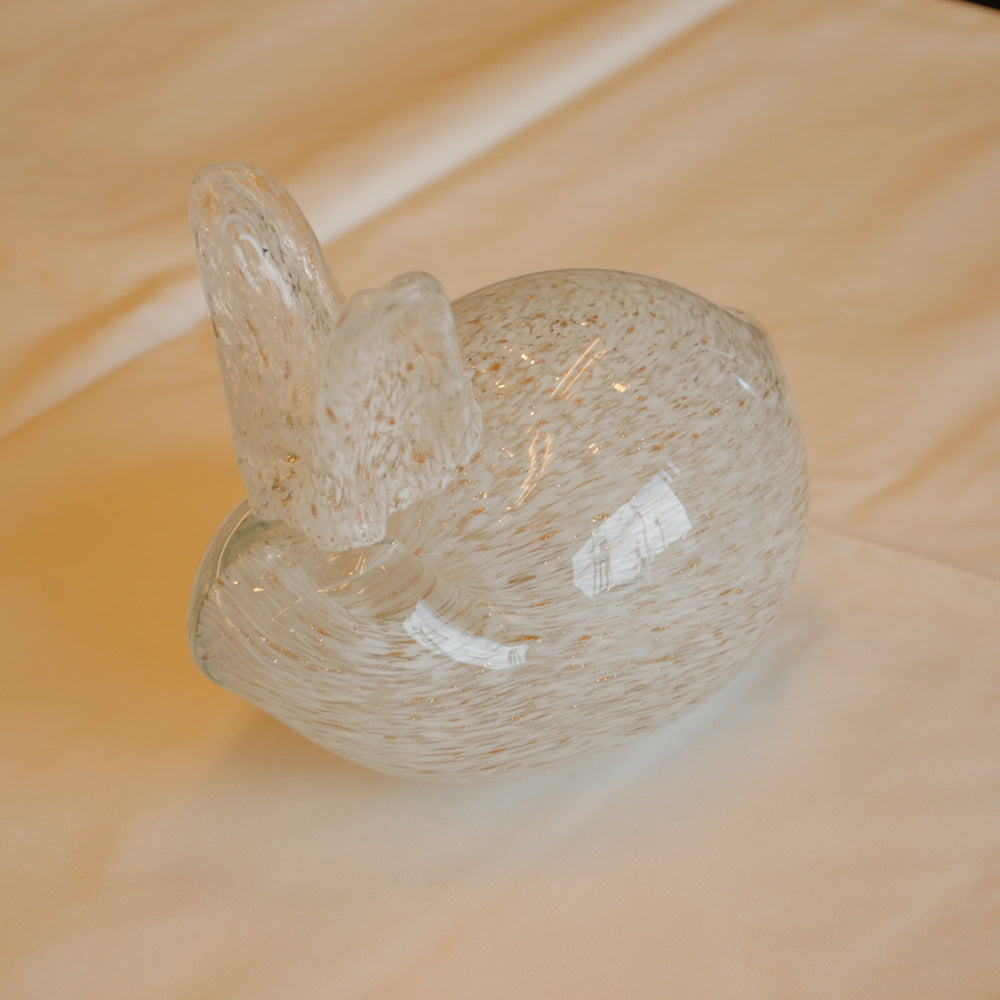 うさぎ 置物 オブジェ ガラス グラスラビット 兎 かわいい インテリア 雑貨 ガラスのオブジェ ウサギ 7688010