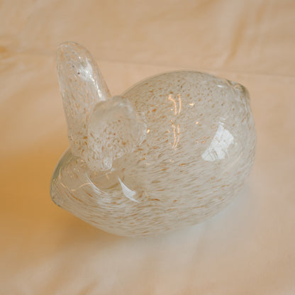 うさぎ 置物 オブジェ ガラス グラスラビット 兎 かわいい インテリア 雑貨 ガラスのオブジェ ウサギ 7688010