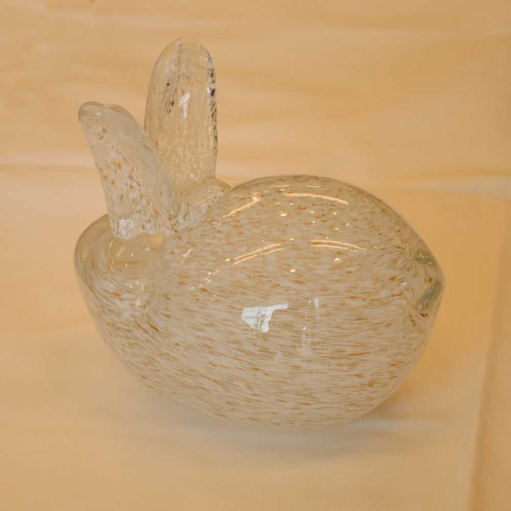 うさぎ 置物 オブジェ ガラス グラスラビット 兎 かわいい インテリア 雑貨 ガラスのオブジェ ウサギ 7688010