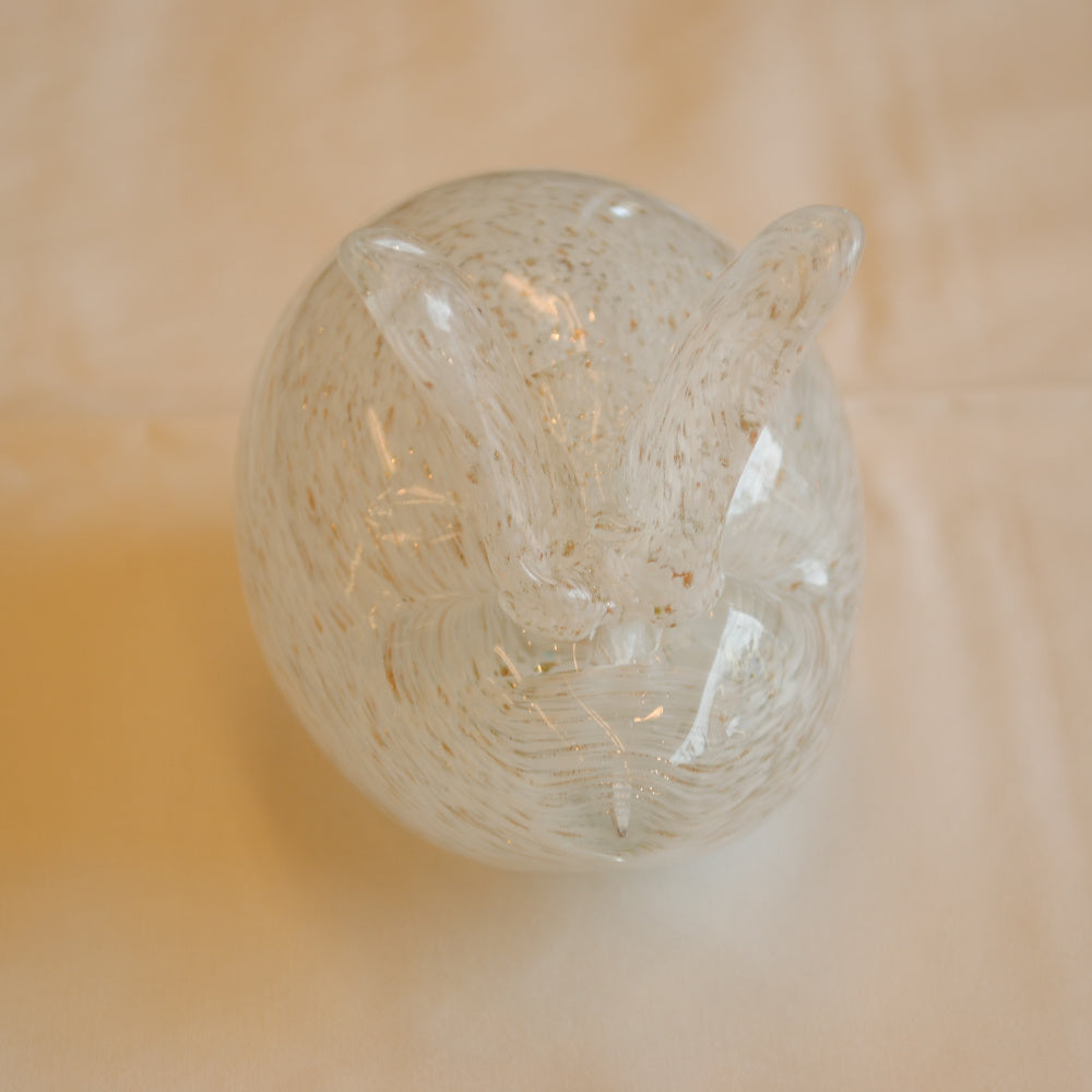 うさぎ 置物 オブジェ ガラス グラスラビット 兎 かわいい インテリア 雑貨 ガラスのオブジェ ウサギ 7688010