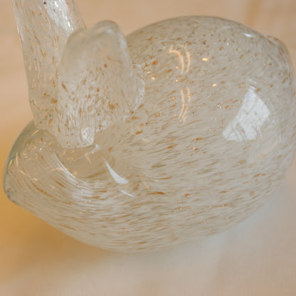 うさぎ 置物 オブジェ ガラス グラスラビット 兎 かわいい インテリア 雑貨 ガラスのオブジェ ウサギ 7688010