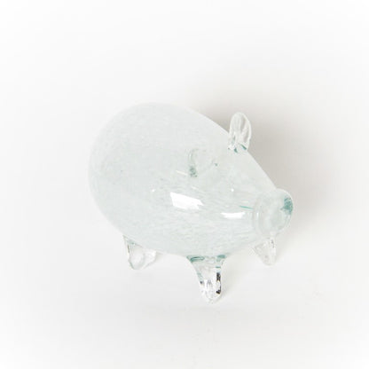 ブタ 置物 オブジェ ガラス グラスオブジェ 豚 かわいい インテリア 雑貨 ガラスのオブジェ ぶた 7688013