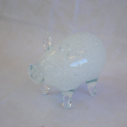ブタ 置物 オブジェ ガラス グラスオブジェ 豚 かわいい インテリア 雑貨 ガラスのオブジェ ぶた 7688013