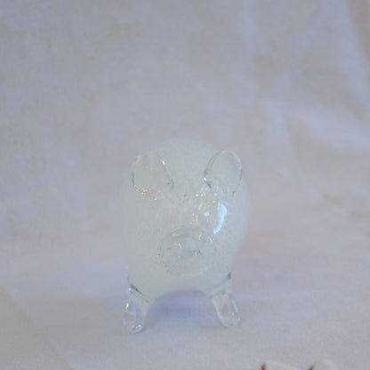 ブタ 置物 オブジェ ガラス グラスオブジェ 豚 かわいい インテリア 雑貨 ガラスのオブジェ ぶた 7688013