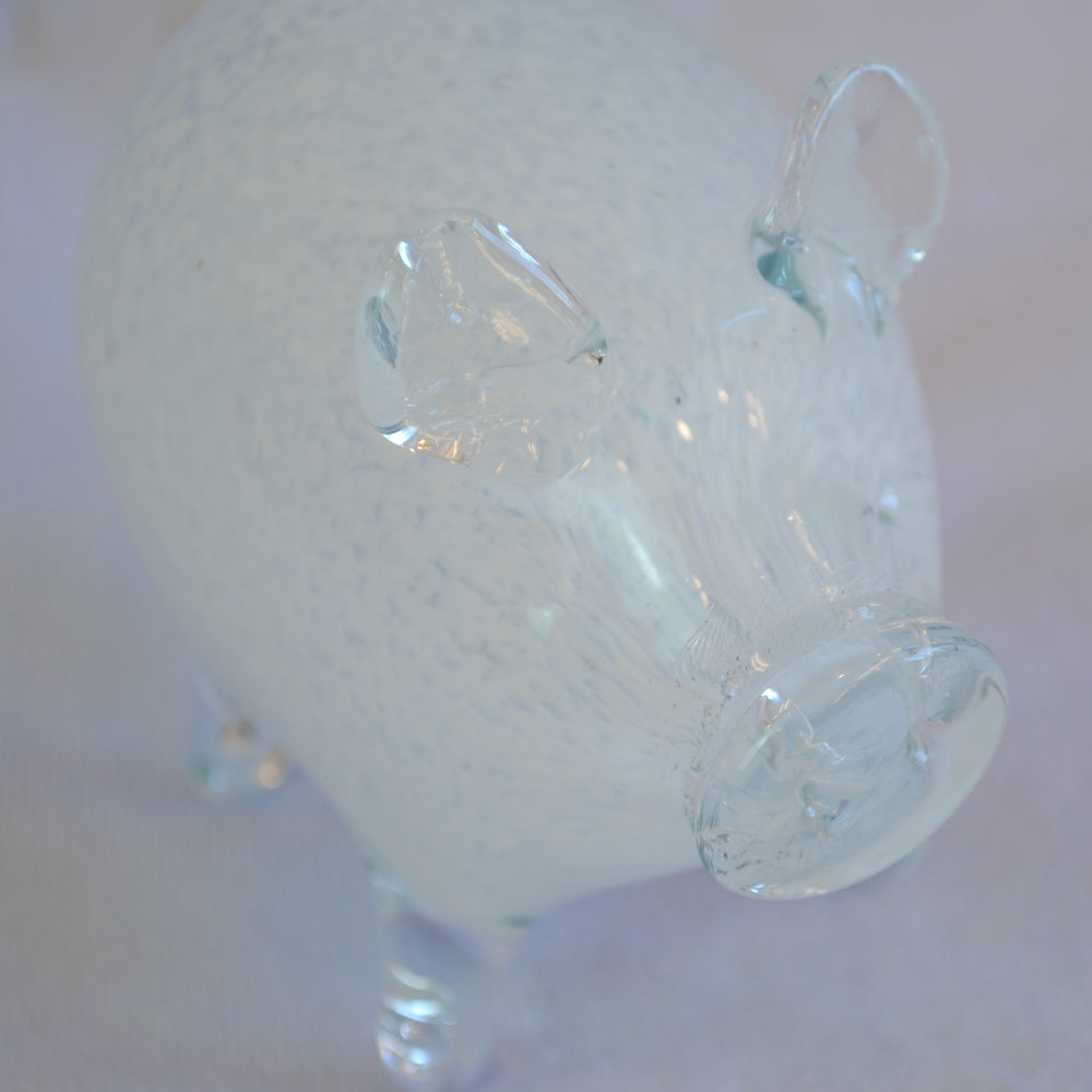 ブタ 置物 オブジェ ガラス グラスオブジェ 豚 かわいい インテリア 雑貨 ガラスのオブジェ ぶた 7688013