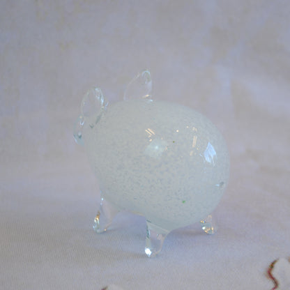 ブタ 置物 オブジェ ガラス グラスオブジェ 豚 かわいい インテリア 雑貨 ガラスのオブジェ ぶた 7688013