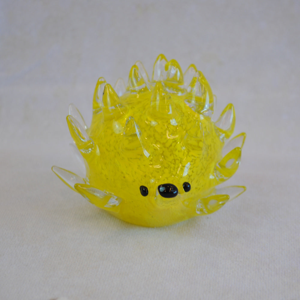 ハリネズミ 置物 オブジェ ガラス グラスオブジェ 針鼠 かわいい インテリア 雑貨 ガラスのオブジェ はりねずみ 7688014