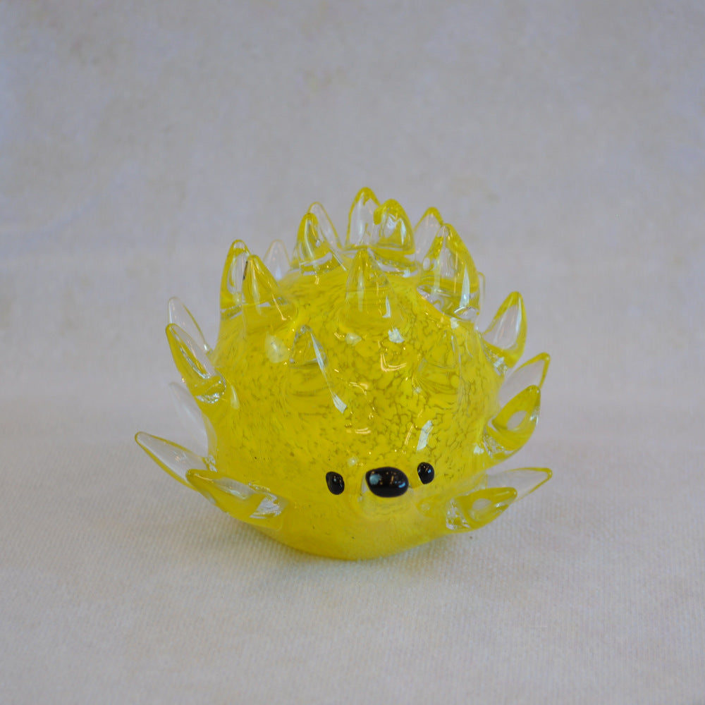 ハリネズミ 置物 オブジェ ガラス グラスオブジェ 針鼠 かわいい インテリア 雑貨 ガラスのオブジェ はりねずみ 7688014