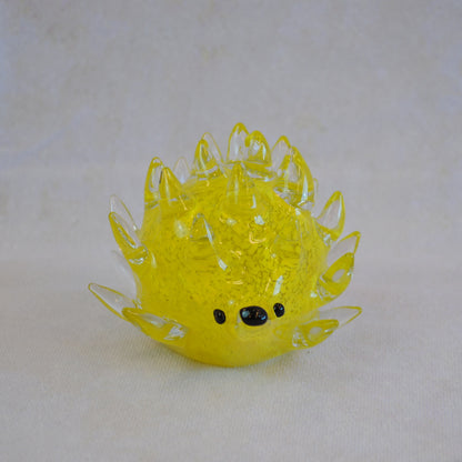 ハリネズミ 置物 オブジェ ガラス グラスオブジェ 針鼠 かわいい インテリア 雑貨 ガラスのオブジェ はりねずみ 7688014