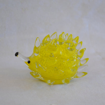 ハリネズミ 置物 オブジェ ガラス グラスオブジェ 針鼠 かわいい インテリア 雑貨 ガラスのオブジェ はりねずみ 7688014
