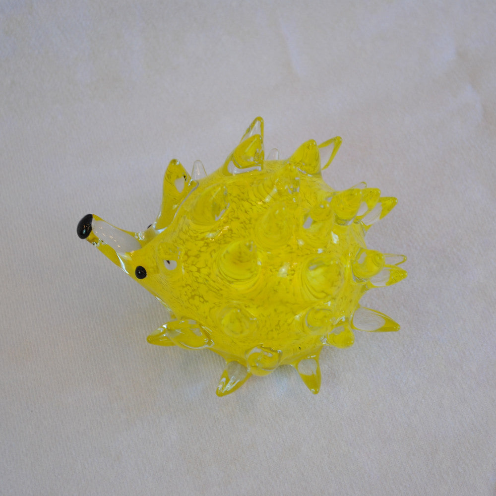 ハリネズミ 置物 オブジェ ガラス グラスオブジェ 針鼠 かわいい インテリア 雑貨 ガラスのオブジェ はりねずみ 7688014