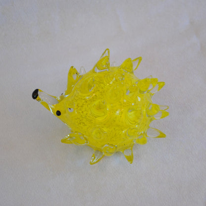 ハリネズミ 置物 オブジェ ガラス グラスオブジェ 針鼠 かわいい インテリア 雑貨 ガラスのオブジェ はりねずみ 7688014