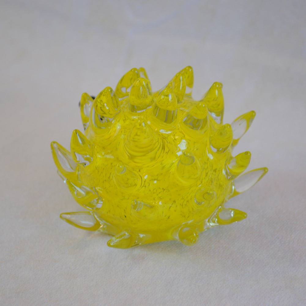 ハリネズミ 置物 オブジェ ガラス グラスオブジェ 針鼠 かわいい インテリア 雑貨 ガラスのオブジェ はりねずみ 7688014