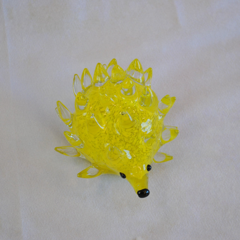 ハリネズミ 置物 オブジェ ガラス グラスオブジェ 針鼠 かわいい インテリア 雑貨 ガラスのオブジェ はりねずみ 7688014