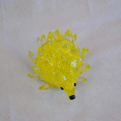 ハリネズミ 置物 オブジェ ガラス グラスオブジェ 針鼠 かわいい インテリア 雑貨 ガラスのオブジェ はりねずみ 7688014