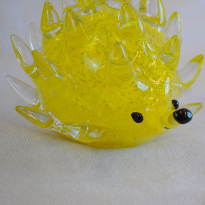 ハリネズミ 置物 オブジェ ガラス グラスオブジェ 針鼠 かわいい インテリア 雑貨 ガラスのオブジェ はりねずみ 7688014