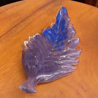 葉っぱトレイ リーフプレート リーフ置物 オブジェ グラスアート ガラス グラスリーフ インテリア 雑貨 ガラスのオブジェ リーフ 7688016