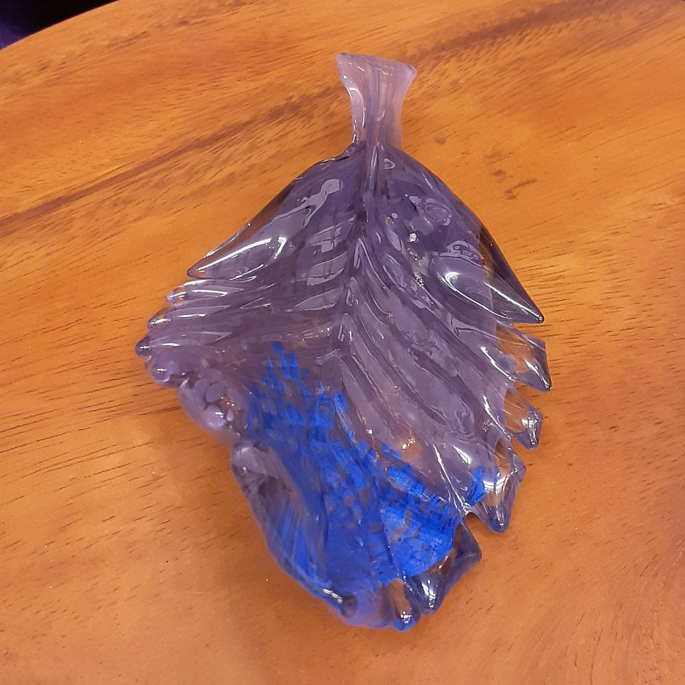 葉っぱトレイ リーフプレート リーフ置物 オブジェ グラスアート ガラス グラスリーフ インテリア 雑貨 ガラスのオブジェ リーフ 7688016