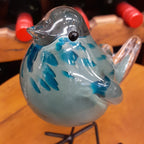 鳥 置物 オブジェ ガラス グラスオブジェ バードグラス かわいい インテリア 雑貨 ガラスのオブジェ ガラスバード 7688018