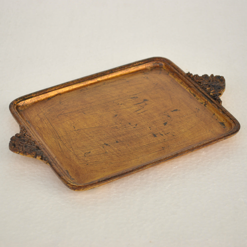 アクセサリートレイ ゴールドトレイ トレー アンティーク風トレイ アンティーク風置物 オーナメント 小物入れ トレイ 雑貨 77112ty-gd