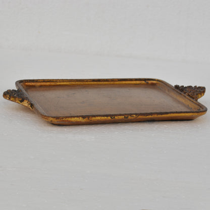 アクセサリートレイ ゴールドトレイ トレー アンティーク風トレイ アンティーク風置物 オーナメント 小物入れ トレイ 雑貨 77112ty-gd