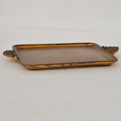 アクセサリートレイ ゴールドトレイ トレー アンティーク風トレイ アンティーク風置物 オーナメント 小物入れ トレイ 雑貨 77112ty-gd