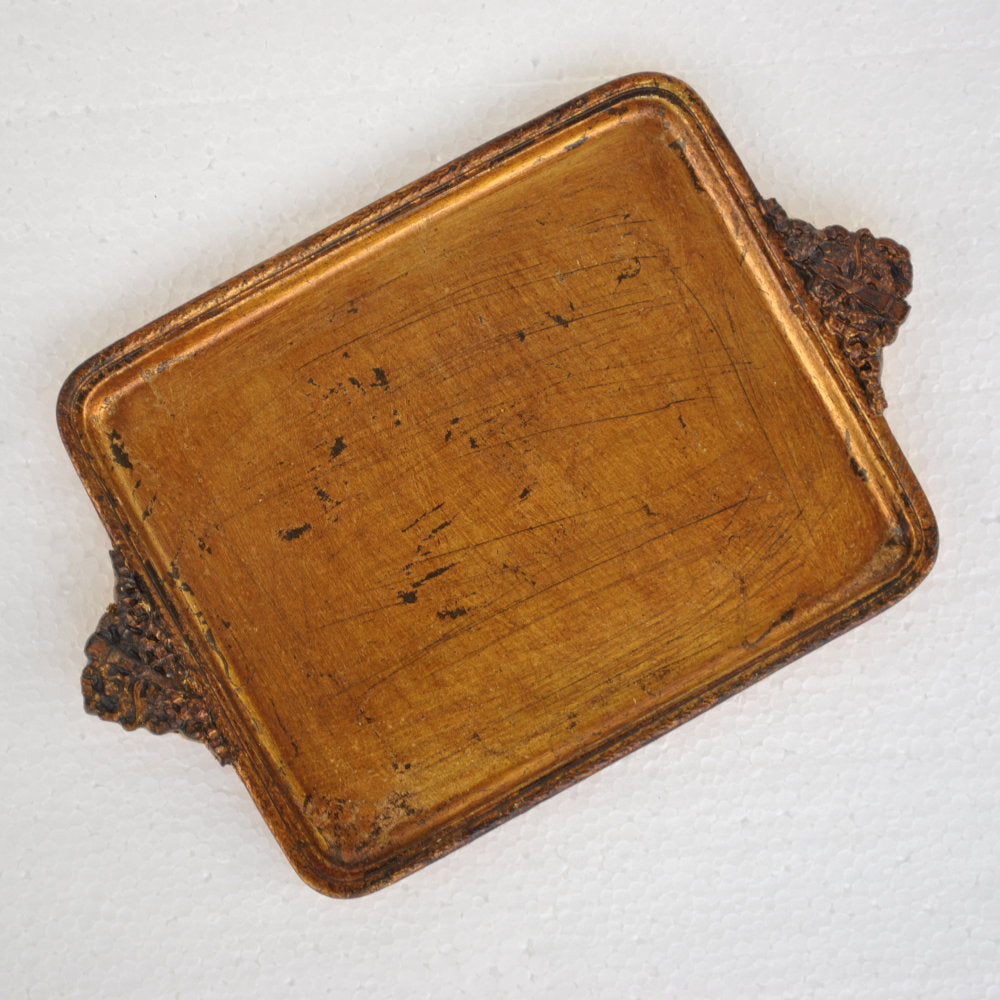 アクセサリートレイ ゴールドトレイ トレー アンティーク風トレイ アンティーク風置物 オーナメント 小物入れ トレイ 雑貨 77112ty-gd