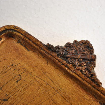 アクセサリートレイ ゴールドトレイ トレー アンティーク風トレイ アンティーク風置物 オーナメント 小物入れ トレイ 雑貨 77112ty-gd