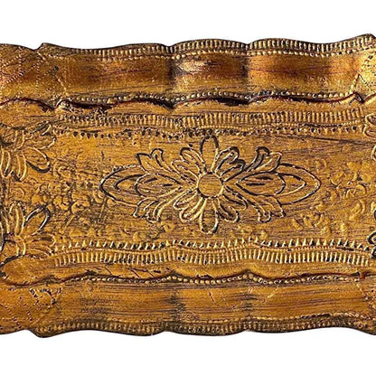 アクセサリートレイ アンティークゴールドトレイ トレー アンティーク風トレイ ペントレイ 筆皿 小物入れ トレイ 雑貨 77154ty-gd