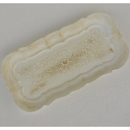 アクセサリートレイ アンティークホワイトトレイ トレー アンティーク風トレイ ペントレイ 筆皿 小物入れ トレイ 雑貨 77154ty-wh