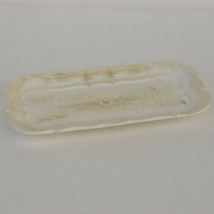 アクセサリートレイ アンティークホワイトトレイ トレー アンティーク風トレイ ペントレイ 筆皿 小物入れ トレイ 雑貨 77154ty-wh