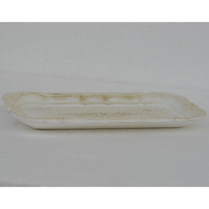 アクセサリートレイ アンティークホワイトトレイ トレー アンティーク風トレイ ペントレイ 筆皿 小物入れ トレイ 雑貨 77154ty-wh