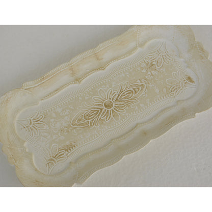 アクセサリートレイ アンティークホワイトトレイ トレー アンティーク風トレイ ペントレイ 筆皿 小物入れ トレイ 雑貨 77154ty-wh