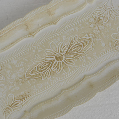 アクセサリートレイ アンティークホワイトトレイ トレー アンティーク風トレイ ペントレイ 筆皿 小物入れ トレイ 雑貨 77154ty-wh